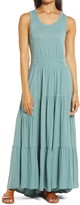 Thumbnail for your product : Caslon Tiered Smocked Waist Jersey Maxi Dress