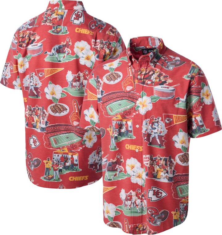 Reyn Spooner Men's Red Kansas City Chiefs Scenic Button-Down Shirt