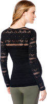 Thumbnail for your product : A Pea in the Pod BCBGMAXAZRIA Long Sleeve Crew Neck Lace Maternity Shirt