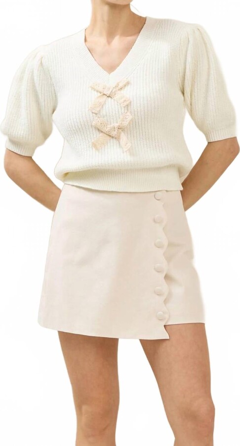 ABLE Nellie Skort In Beige