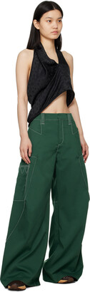 KIKO KOSTADINOV Green Angled Trousers - ShopStyle Pants