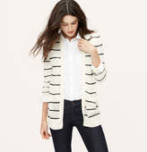 Thumbnail for your product : LOFT Petite Striped Sheer Open Cardigan