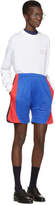 Thumbnail for your product : Martine Rose Blue Long Sport Shorts