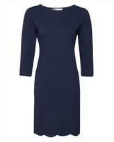 Thumbnail for your product : Jaeger Jersey Scalloped Hem Dress