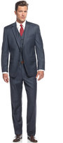 Thumbnail for your product : MICHAEL Michael Kors Big and Tall Navy Plaid Vested Suit