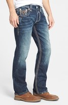 Thumbnail for your product : Rock Revival Straight Leg Jeans (Dark Blue)