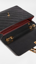 Thumbnail for your product : What Goes Around Comes Around Chanel Black Lambskin CC Flap Maxi Bag