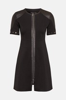 Thumbnail for your product : Karen Millen Italian Structured Jersey Zip Front Dress
