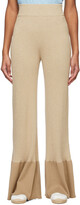 Thumbnail for your product : Stella McCartney Beige Knit Colorblock Lounge Pants