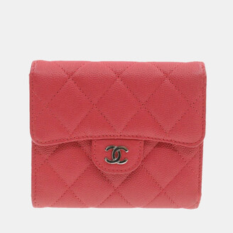 CHANEL Caviar Quilted Long Flap Wallet Dark Brown 65751