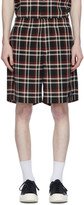 Thumbnail for your product : N.Hoolywood Black Undercover Edition Check Shorts