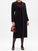 Thumbnail for your product : Dolce & Gabbana Double-breasted Wool-crepe Coat - Black