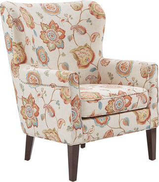 Bloomsbury Market Finished Accent Chair High Foam Seat 300 Lbs Weight Capacity Solid Wood Look Foam Bearing Removable Cushion