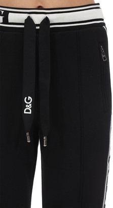 Dolce & Gabbana Cotton Jersey Track Pants W/side Bands