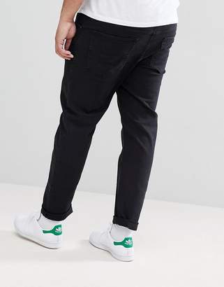 ASOS DESIGN Plus slim jeans in black
