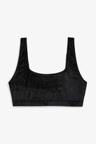 Thumbnail for your product : Monki Ribbed soft glitter bra