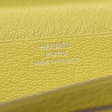 Thumbnail for your product : Hermes Yellow Leather Bearn Wallet