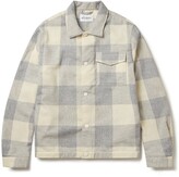 Thumbnail for your product : Albam Kennedy Wool Blend Overshirt Ecru