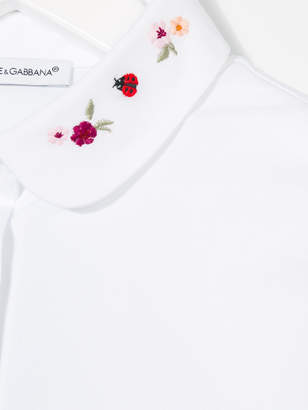 Dolce & Gabbana Kids embroidered trim shirt