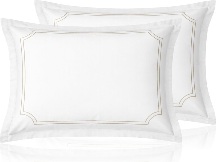 Los Encajeros Louise Cotton Satin King Sham