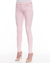 Thumbnail for your product : 7 For All Mankind The Ankle Skinny Jeans, Blush Pink