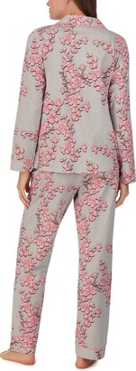 Bedhead Pajamas Bedhead PJs Organic Cotton Knit Long Sleeve Classic PJ Set (Shadow Blossom) Women's Pajama Sets