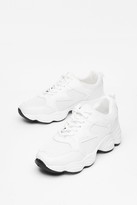 Thumbnail for your product : Nasty Gal Womens Mesh Chunky Lace Up Sneakers