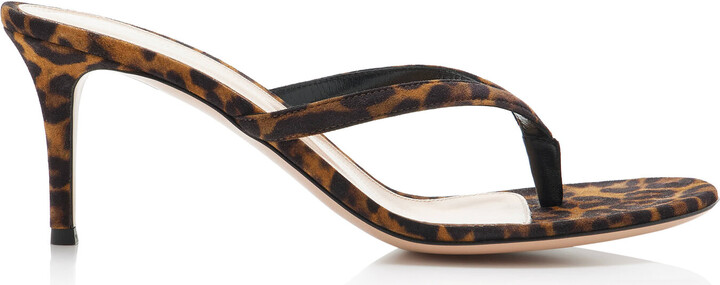 Gianvito Rossi Print Suede SandalsRossi