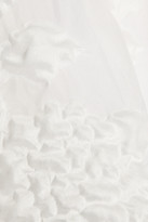 Thumbnail for your product : Erdem Korben matelassé cotton-blend organza skirt