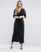 Thumbnail for your product : Vila Wrap Textured Maxi Dress