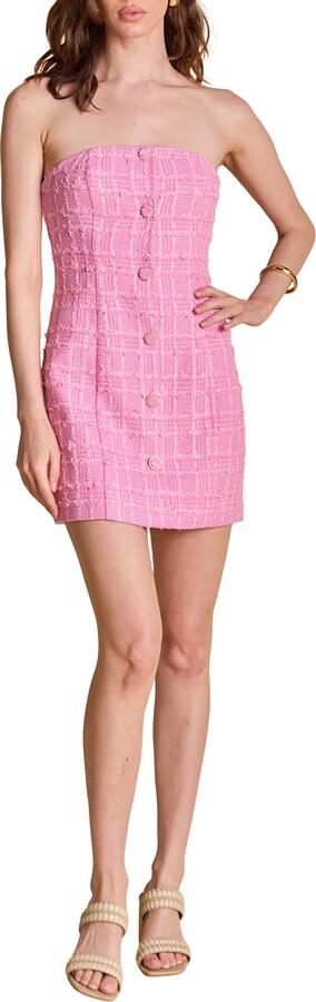 Endless Rose Strapless Tweed Minidress