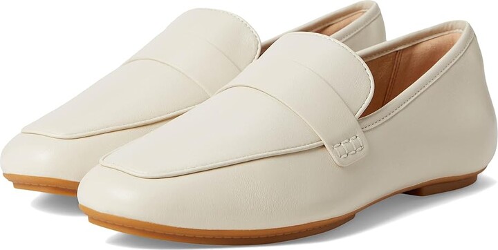 FitFlop Delicato Soft Leather Loafers Women's Flat Shoes Paris Beige : 10 M (B)