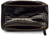 Thumbnail for your product : Givenchy Black Croc Mini Pandora Bag