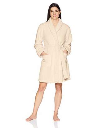Arabella Amazon Brand Women's Shaggy Plush Short Robe