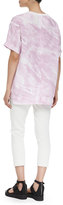 Thumbnail for your product : Helmut Lang Terrene Short-Sleeve Marble-Print Top