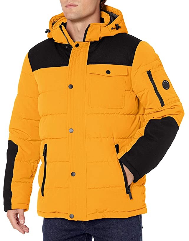 Nautica Men's Quilted Parka Jacket With Removable Faux Fur Hood - ShopStyle