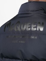 Thumbnail for your product : Alexander McQueen Graffiti Logo-Print Puffer Coat