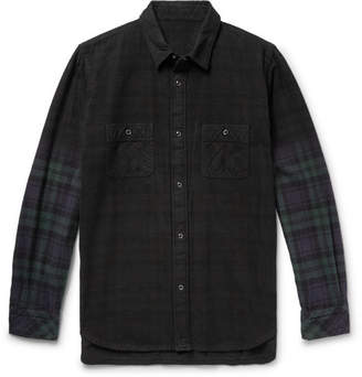 Sacai Checked Cotton-flannel Shirt