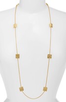 Thumbnail for your product : Karine Sultan Long Square Station Necklace