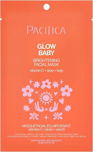 Pacifica PacificaGlowBabyBrighteningFacialMask-0.67floz