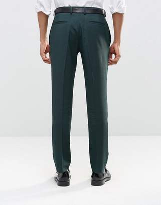 ASOS Design Slim Suit Pants With Stretch In Dark Green