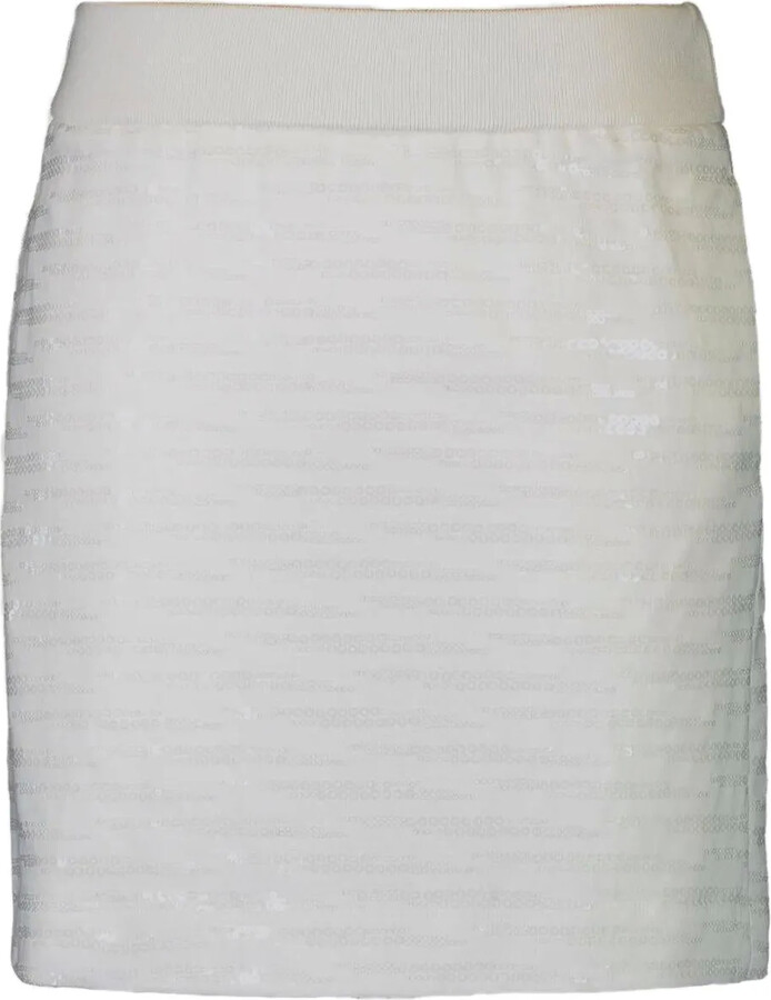 Peserico Sequin Striped Mini Skirt