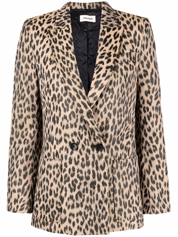 berek leopard print blazer