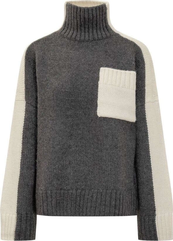 J.W.Anderson Panelled High-Neck Long-Sleeved Jumper