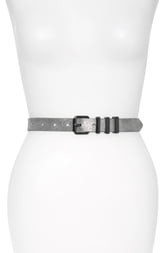 Rebecca Minkoff Shimmer Metallic Leather Belt
