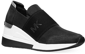MICHAEL Michael Kors Felix Logo Leather Slip-On Sneakers