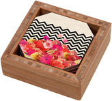 Thumbnail for your product : Chevron Flora 2 Coasters (Set of 4)