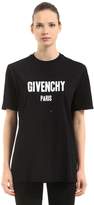 Givenchy T-Shirt En Jersey Déchiré Avec Logo Imprimé