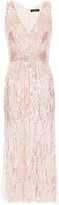 Thumbnail for your product : Jenny Packham Evia Embellished Tulle Midi Dress