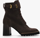 Thumbnail for your product : See by Chloe ‘Mallory’ Heeled Ankle Boots - Brown